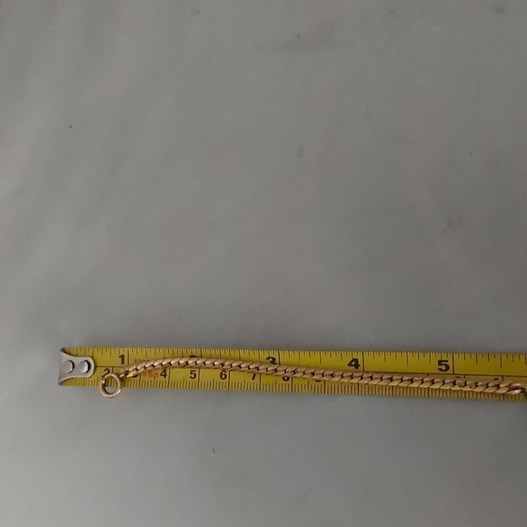 VINTAGE 12 KARAT GOLD  FILLED ROSE SPELLED OUT CHAIN PENDANT - Picture 9 of 9